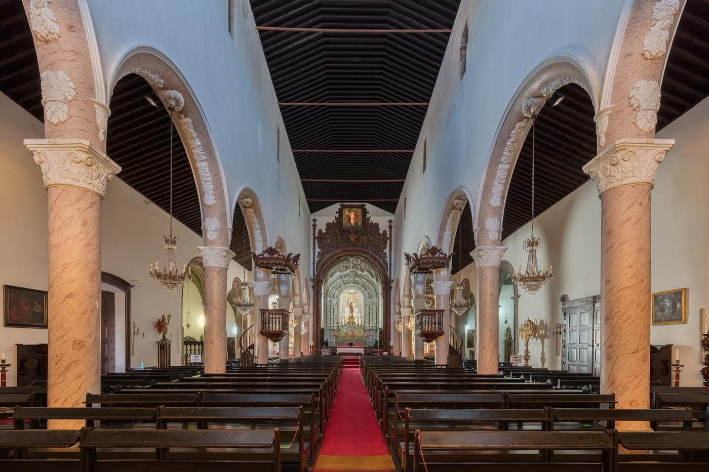 Açores — Iglesia de San Sebastián, Ponta Delgada, isla de San Miguel, Azores, Portugal