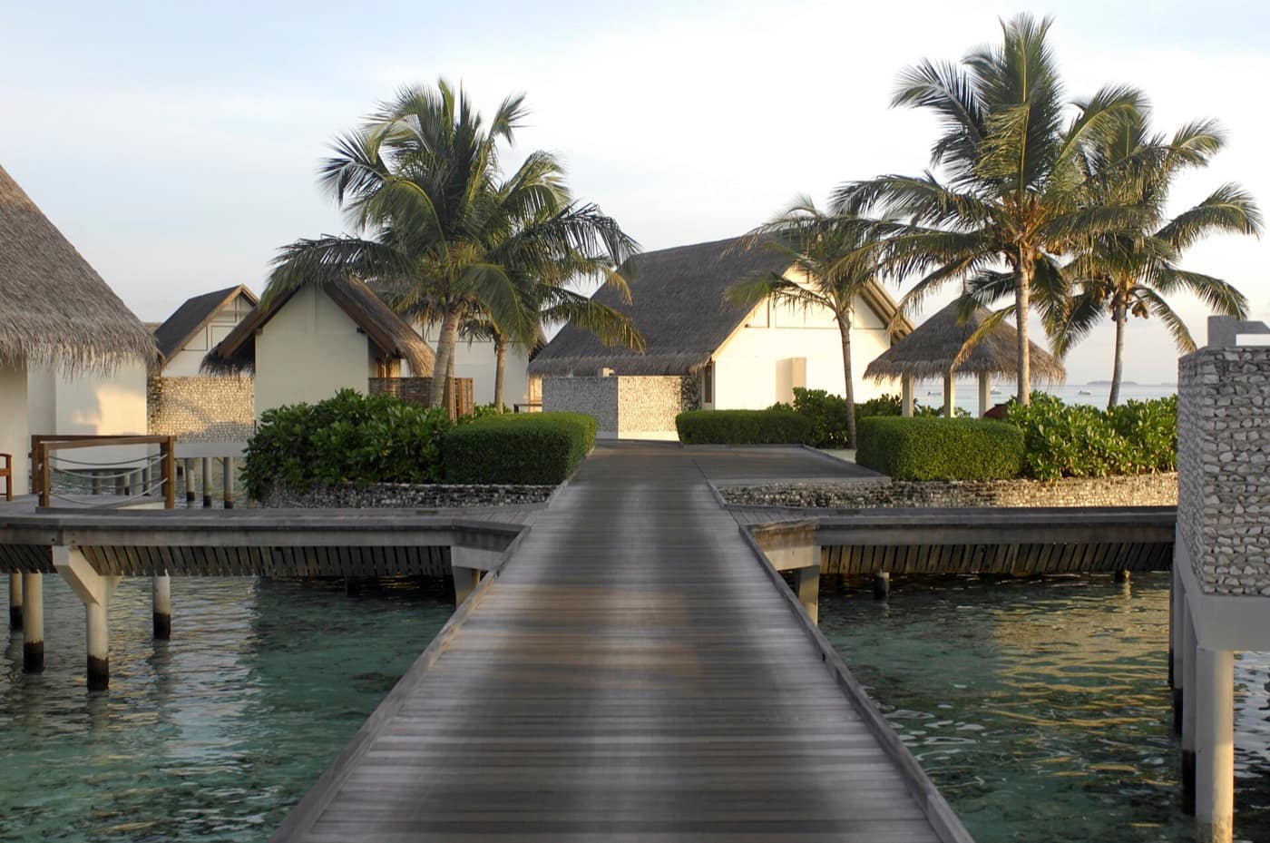Maldives — Thatched-roof villa in the Maldive Islands 02