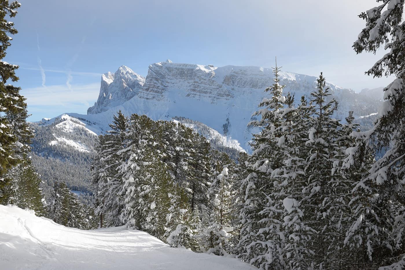 Dolomites — Seceda y Odles dal purtoi de Resciesa