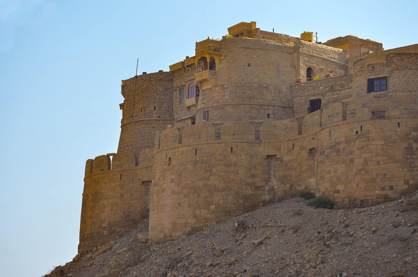 Rajasthan — Corner Battlements Jaisalmer Fort Dec14